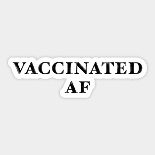 Vaccinated AF Sticker